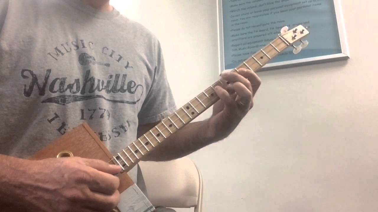 'Carol of the Bells' LESSON for the 3 String Cigar Box Guitar