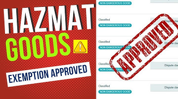How to Submit Hazmat Exemption Form on Amazon | How to Fill Out Dangerous Goods Exemption for Amazon