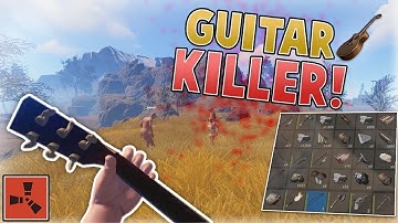 Игра на гитаре в расте | Исполнение музыки на гитаре | RUST