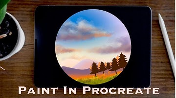 How to Draw Landscape and cloud in Procreate | iPad Tutorial | Paint with Basic Brushes | The ProArt