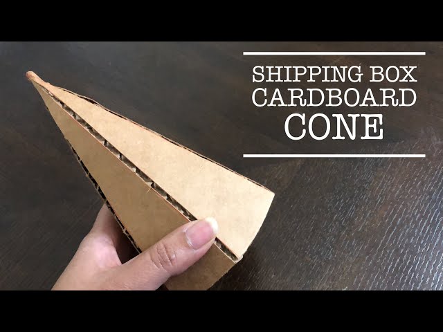 How To Make Cone From Shipping Box Cardboard