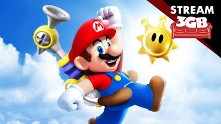 Gordeando con Super Mario Sunshine - Vacacionando en el Hotel Embrujado | 3GB