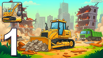 Wreck It 3D - Gameplay Walkthrough Part 1 - Destroy And Build With Crane (iOS, Android)