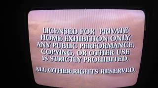 Rare? Walt Disney World Fbi Warning 1994