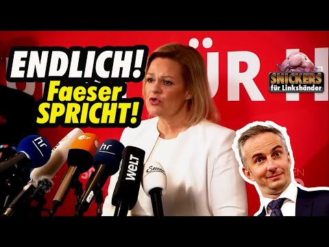 ENDLICH! Nancy Faeser äußert sich zum Skandal!