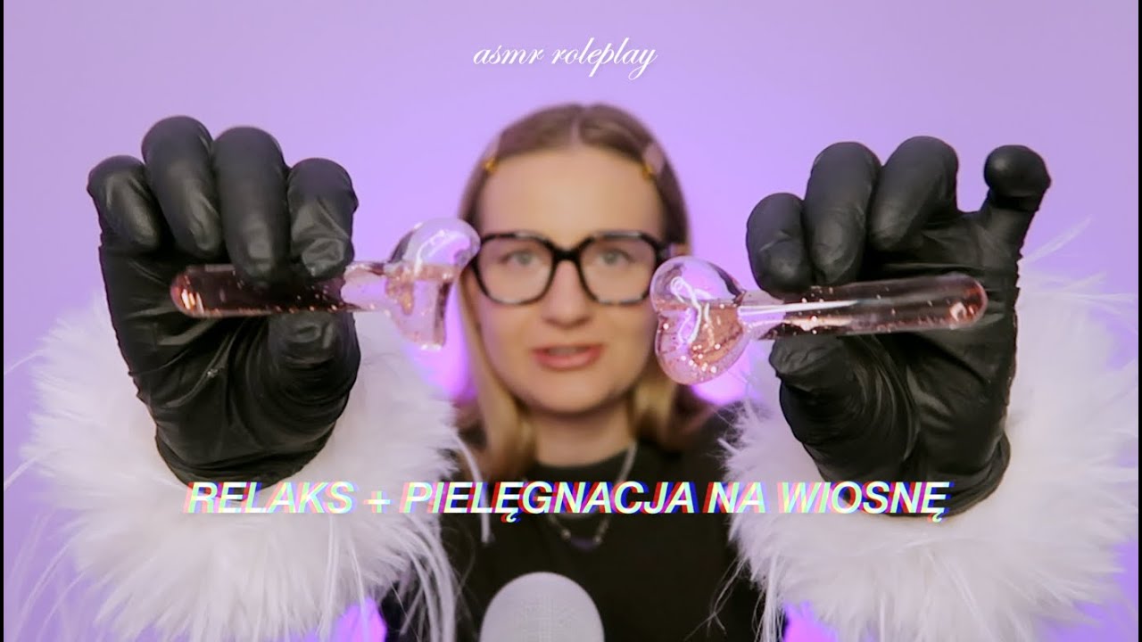 ASMR 💟 robię ci pięlęgnację na wiosnę / kosmetyczka roleplay / glinka i masaż twarzy