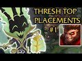 Thresh TOP, The Lane Bully - Placements #1 - Thresh Top vs Wukong - League of Legends Off Meta