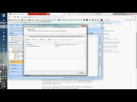 Propojení pošty na gmail.com s programem Outlook 2007