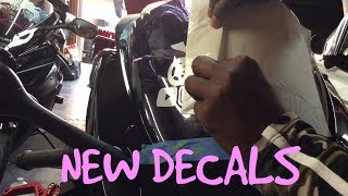 MOTOVLOG | New Motorcycle Decal Reveal |Gixxer Sisters Gsxr Stickers Are Waterproof