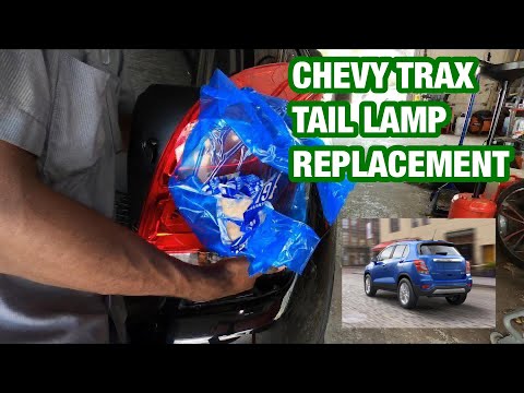 Replacing the tail lamp on a Chevy trax