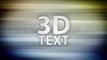 3D Logo Animation | After Effects Project Files - Videohive template