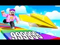 We go max level in roblox yeet a plane simulator rarest paper planes unlocked