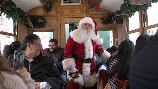 Santa’s Christmas train on the Georgetown Loop railroad