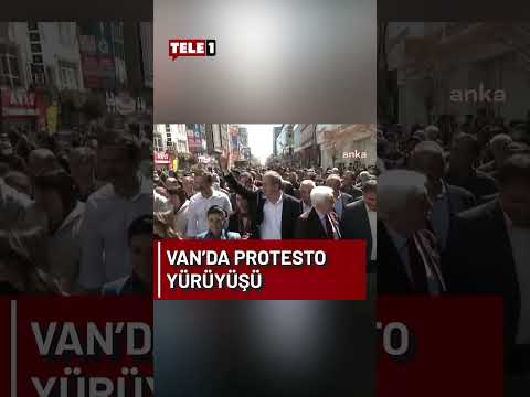 Tülay Hatimoğulları, Tuncer Bakırhan, Erkan Baş, Başak Demirtaş Van protesto yürüyüşüne katıldı