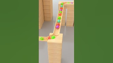 Satisfying Marble Run HABA Wave Slope ASMR Healing Marble #marblerun #haba #satisfying