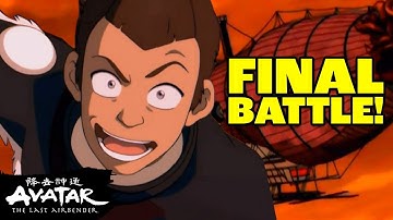 Sokka, Toph, & Suki vs. Fire Nation Airships! 🔥 | FULL UNCUT FINAL BATTLE | Avatar