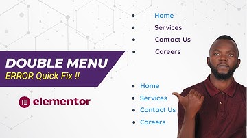 How to fix Elementor Menu Error | Easily Solve Elementor Header Problem in WordPress