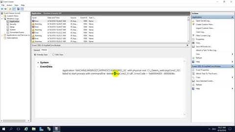 Asp Core 2 HTTP 502.5 Error Process Failure in EventViewer-Windows logs-Application