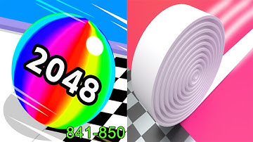 Ball Run 2048 VS Brick Builder Android iOS Gameplay Level 841-850