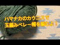 ハマナカのカウニスで　玉編みベレー帽を編むよ！
