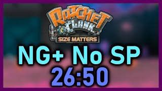 [WR] Ratchet & Clank: Size Matters NG+ No SP in 26:50