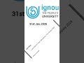 IGNOU Admissions 2026 #ignou #education #study #2026