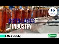 Linx continuous inkjet printer  coding on labels in distilleries industry