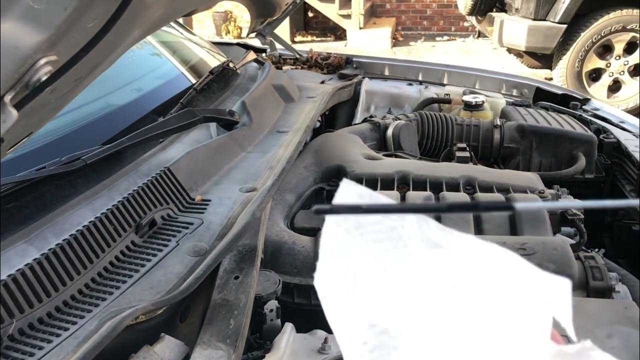 How to check the transmission fluid level on a 2008 dodge charger youtube