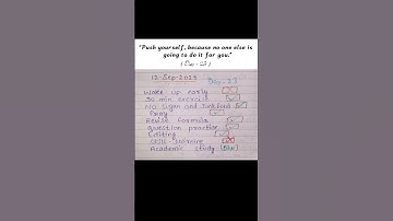 “Push yourself, because no one else is going to do it for you.”#consistency