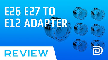 E26 E27 to E12 Adapter Review 💡 JACKYLED Medium Screw Base to Candelabra Converter