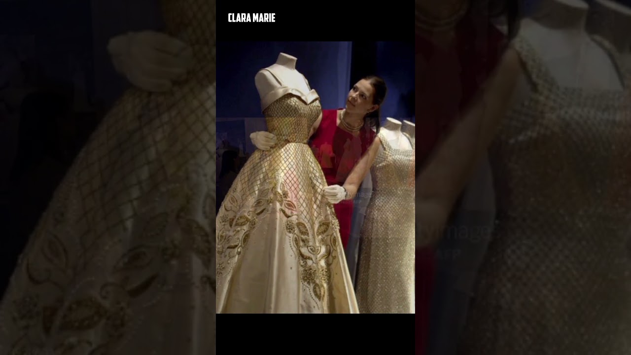 Queen Elizabeth II’s Glittering 1957 Gown by Norman Hartnell 