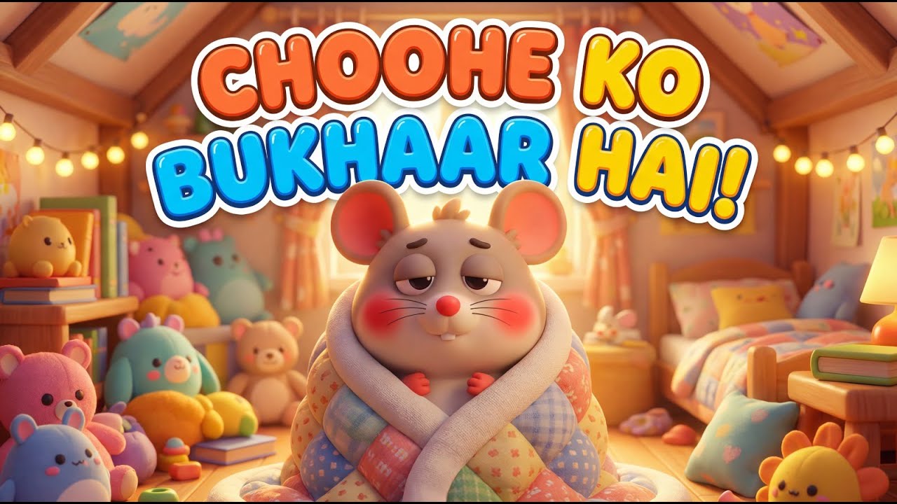 Choohe Ko Bukhar Hai | Mouse Song for Kids | Urdu Nursery Rhymes | Kids Songs | Aaj Mangalwar Hai