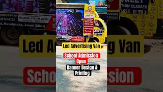 Led Advertising Van 🚐 Banner Flex Design Printing &amp; Fitting #shorts #ytshorts #prajapatigfx