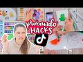 Probando HACKS VIRALES de TIKTOK!! Barbs Arenas Art!