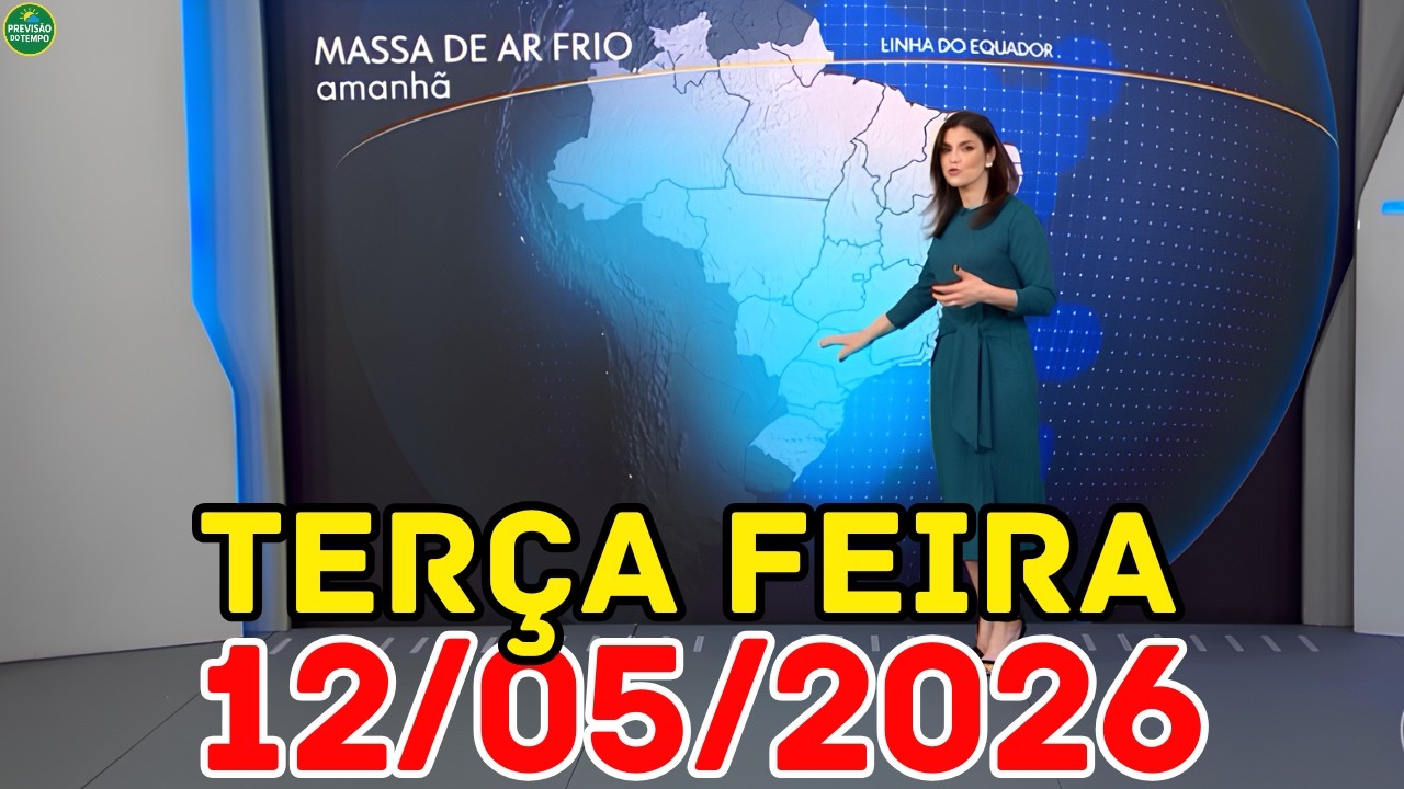 GEADA EM 6 ESTADOS: -3°C na Serra e Alerta de Temporais | Previsão do Tempo Jornal Nacional 12/05