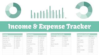 Smart Income & Expense Tracker in Google Sheets | Innoverbee
