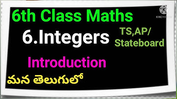 6thMaths Ch-6 Integers in telugu.Introduction. Complete notes #Ts#Ap Stateboard.By Learn with gbr