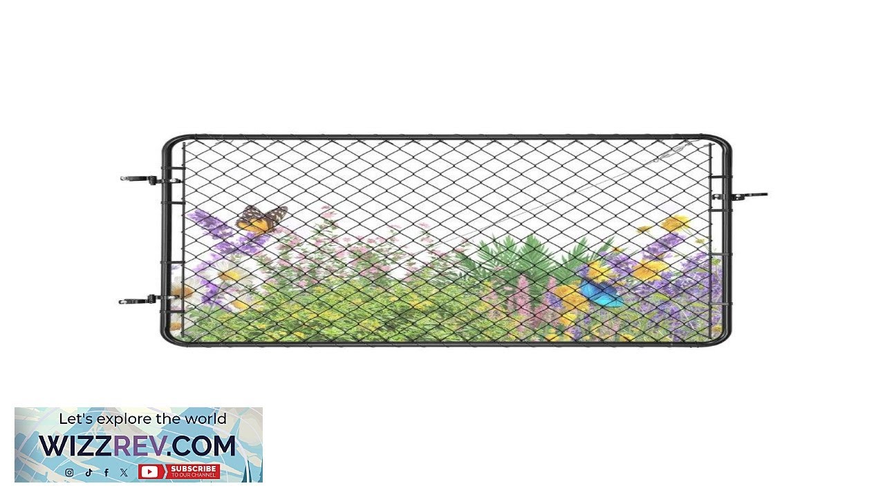 VEVOR Garden Fence Gate Adjustable 72x48 in Steel