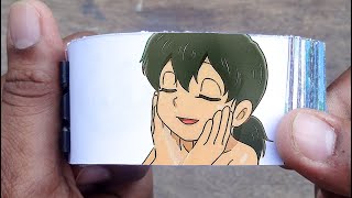 Doraemon Cartoon Flipbook #148 | Shizuka Bathing Flip Book | Flip Book Artist 2023 screenshot 5