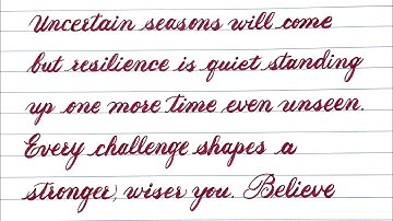 Amazing brush pen cursive handwriting  / how to use brush pen for beginners #handwriting #cursive