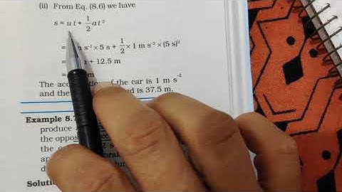 NCERT BOOK Solved examples ( 8.4, 8.5, 8.6,8.7) Chapter- 8 MOTION | Class-9th  Science