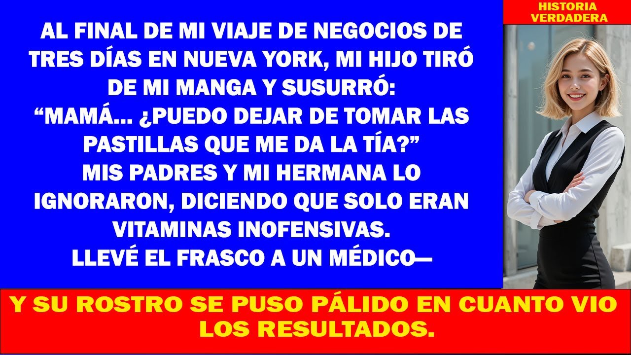 Al final del viaje, mi hijo pidió detener las pastillas; se rieron… hasta que el doctor palideció