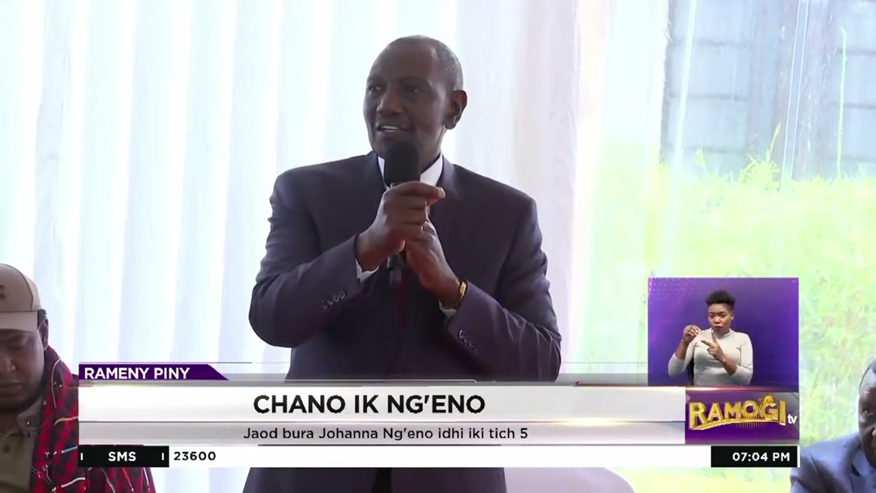 Ruto: Adhi chiwo sir ne anyuond jii duto mane othoo e masich ndege ma Mosop