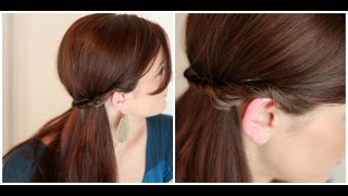 Simple Summer Hairstyle: Twisted half up