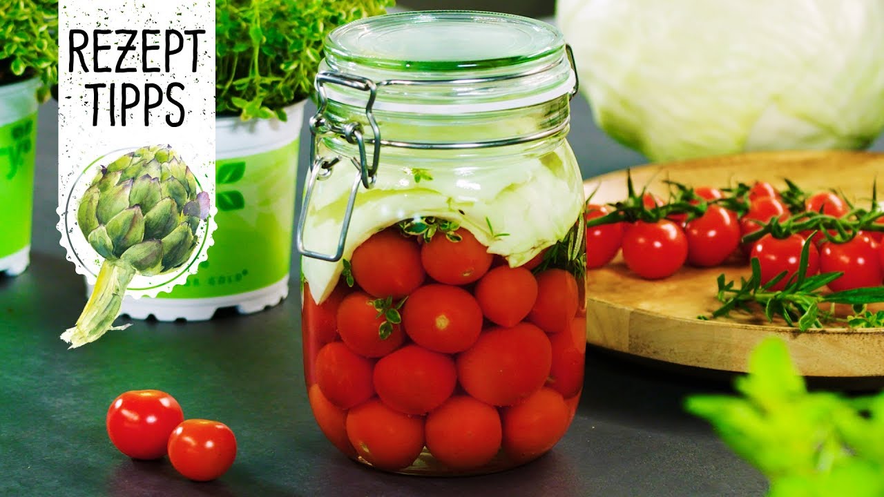 Fermentierte Tomaten mit frischen Kräutern – lecker, leicht &amp; gesund ...