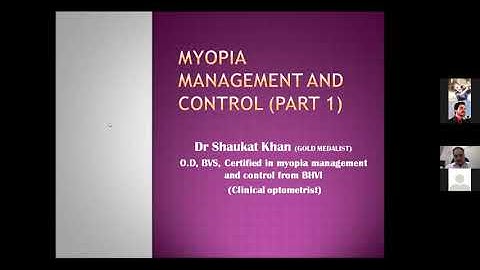 Myopia Management and Control (part 1) by Optometrist Shaukat Khan