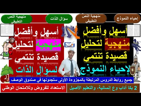 أسهل وأفضل منهجية لتحليل قصيدة تنتمي لإحياء النموذج وسؤال الذات نص تطبيقي قصيدة شعرية 