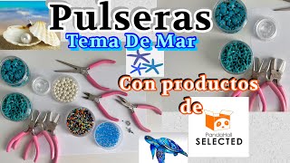 PULSERAS EN TEMA DE MAR 🌊 @pandahallselected / BRAZALETES Ó PULSERAS IDEAL PARA EL VERANO