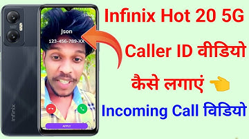 infinix hot 20 incoming call video setting | infinix hot 20 5g caller id video setting