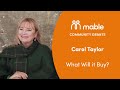 Mable community grants  carol taylor  what will it buy